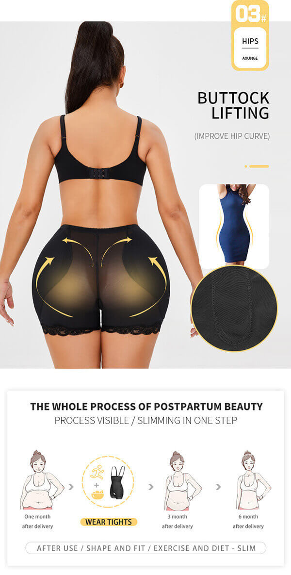 the back of Wholesale Shapewear for Women Tummy Control Panties