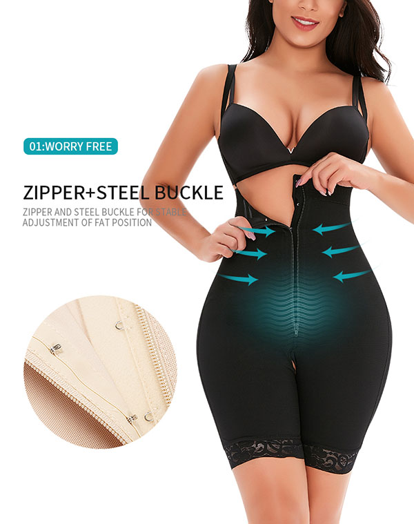 The product details of Zipper Tummy Control thong shapewear Supplier 