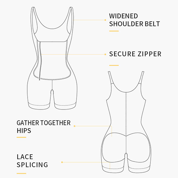 the function of Side Zipper corset shapewear