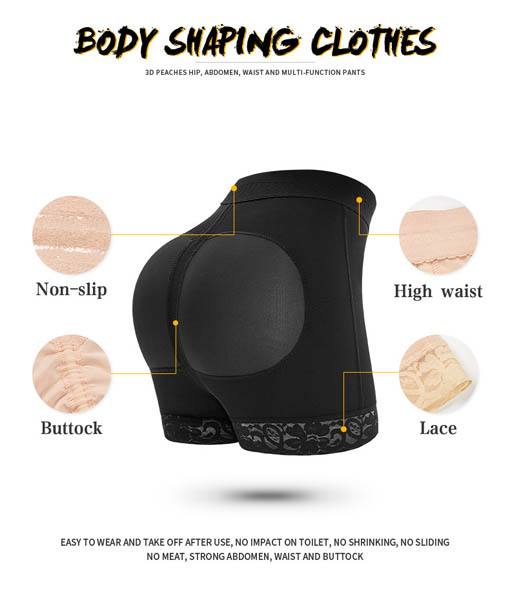 wholesale high waist shaping shorts 