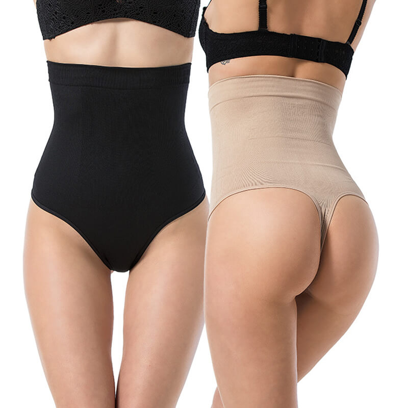 Wholesale Soft Seamless High-Waist Shaping Thong - MHW100269