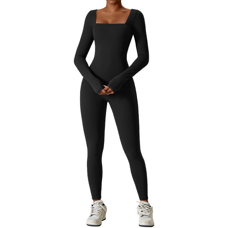 Nanbin Wholesale Yoga Jumpsuits Workout Long Sleeve Sport Jumpsuits MH133826
