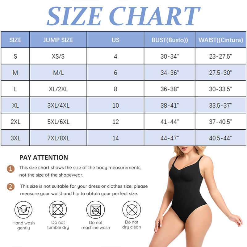 seamless sculpt brief bodysuit by size detail