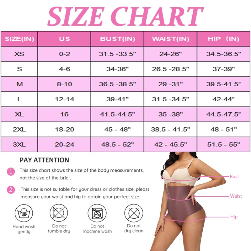 clay sculpt tummy control high-waist brief  by size