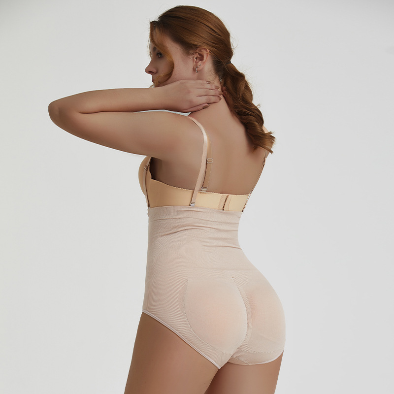 Tummy Control Adjustable Straps Seamless Open Bust Body Suit by modal back view