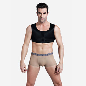 Men’s 3 Rows Clasp Bust Corset Vests MH1835