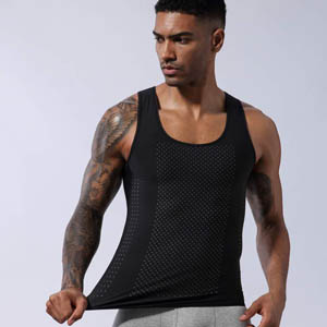 Men’s Compression Shirt Slimming Body Shaper Vest MH1912