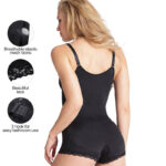 Zipper Tummy Control Bodysuit Postpartum MH1307