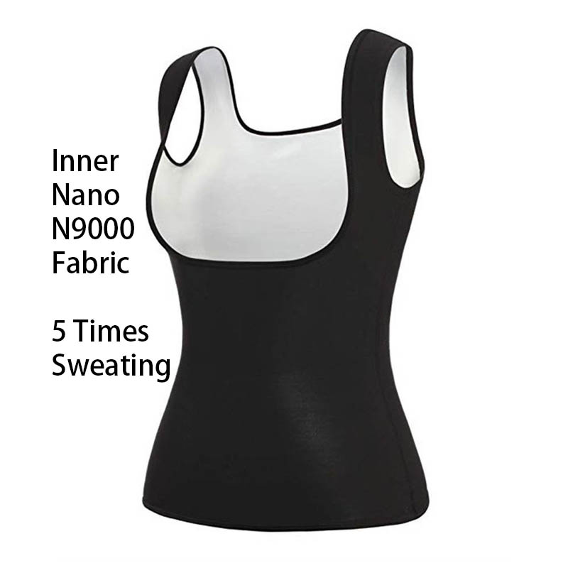 Women Black Neoprene Sauna Suit 