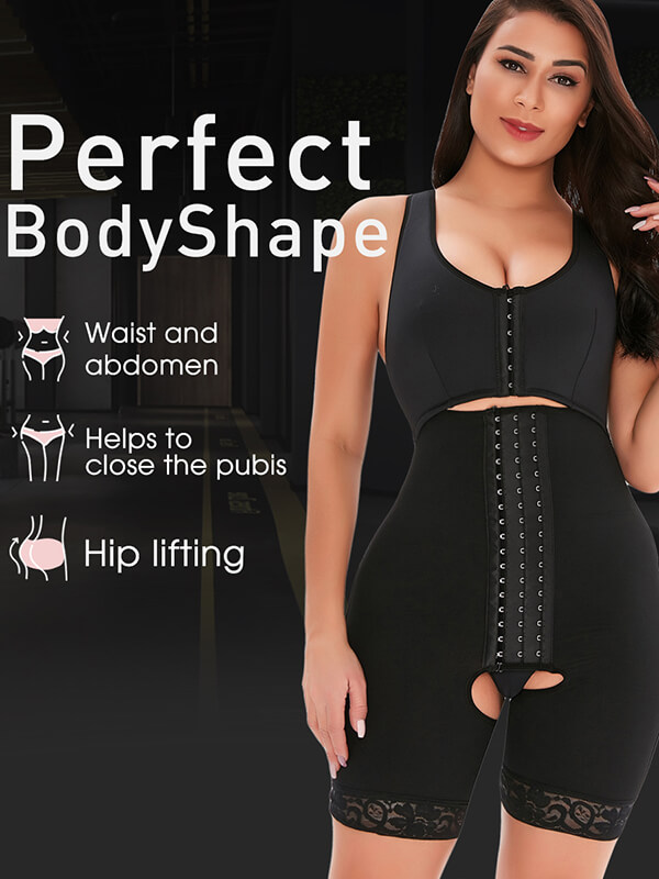 Black Slimming Bodysuit perfect shape body.