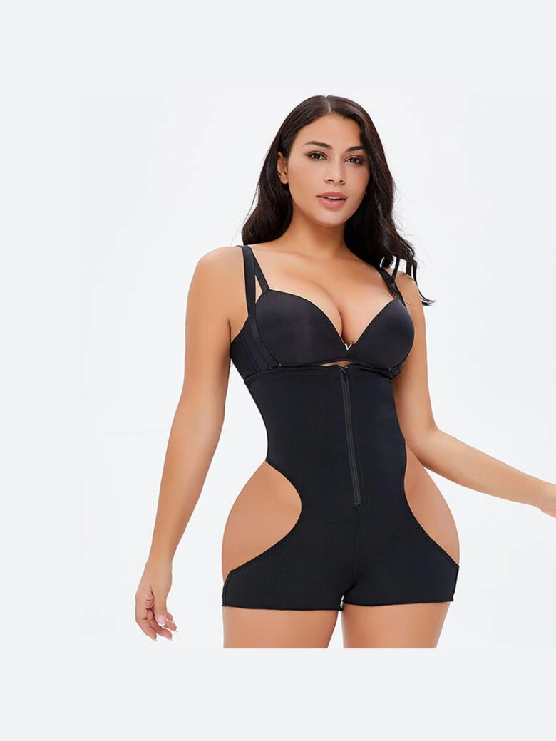 Zip-Up Full Body Shaper with Butt Lifter - alternate view