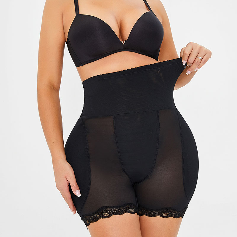 Custom High Waisted Tummy Shapewear Shorts Wholesale MHW100027B