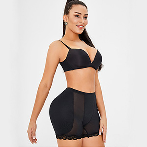 Wholesale Padded Hips Shapewear Butt Shaper Shorts MHW100028B
