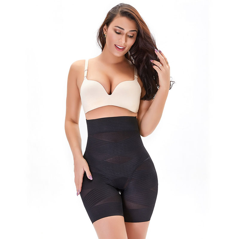 Wholesale High Waisted Body Shaper Shorts Butt Lifter Shapewear - MHW100036B