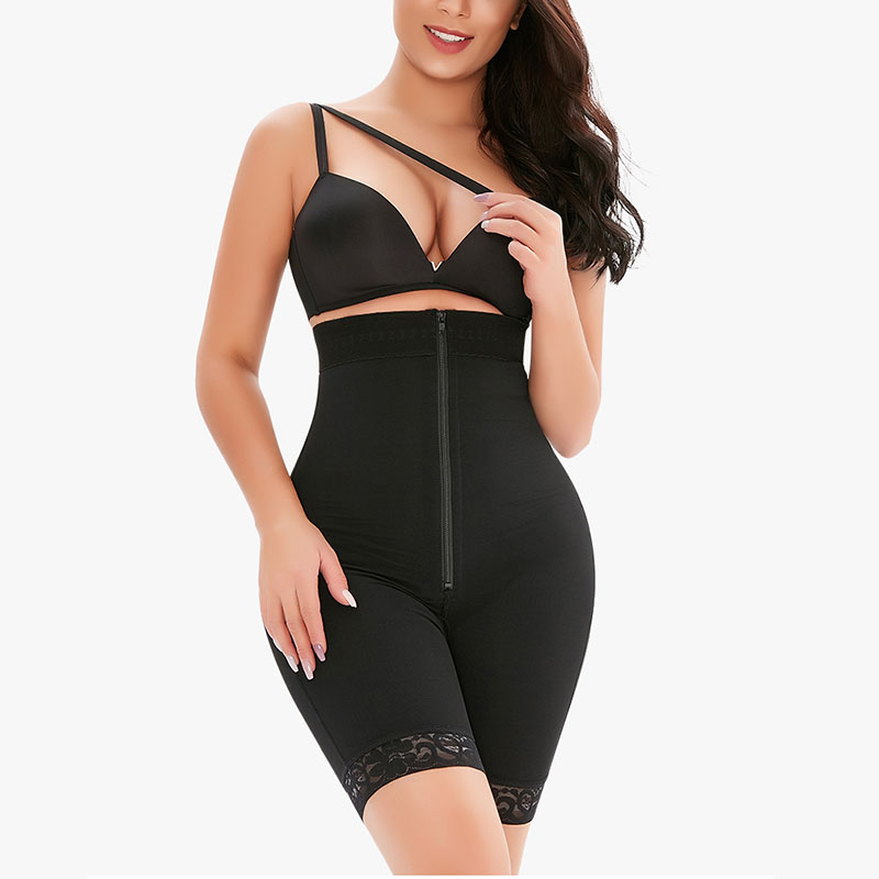 Custom Zipper Tummy Control Shapewear Women Shapewear Supplier 