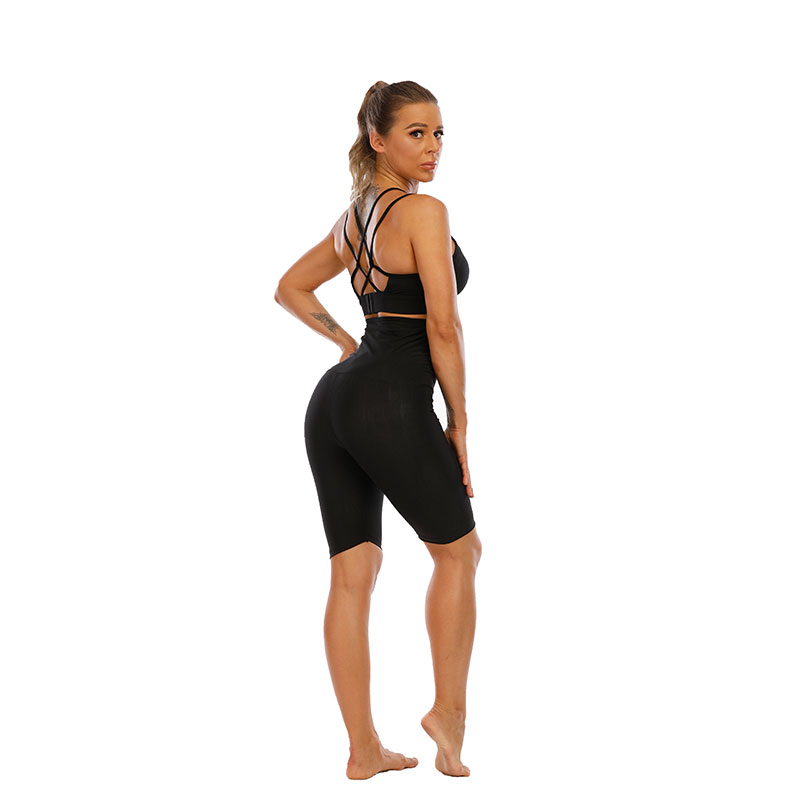 Hook-Eye Waist Trainer Leggings Short Summer Body Shaper Yoga Pants MHW100254