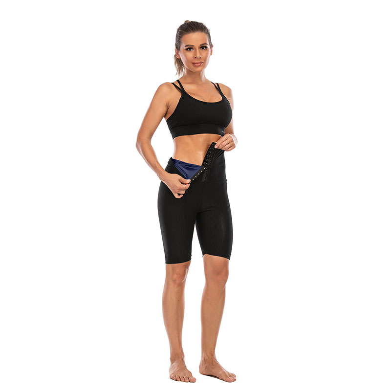 Hook-Eye Waist Trainer Leggings Short Summer Body Shaper Yoga Pants MHW100254