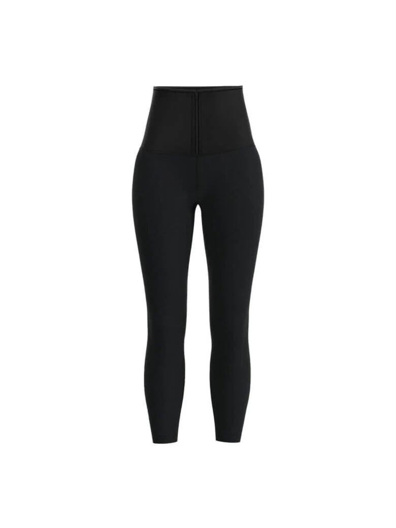 High-Waist Cone Corset Cropped Leggings with YKK Zipper