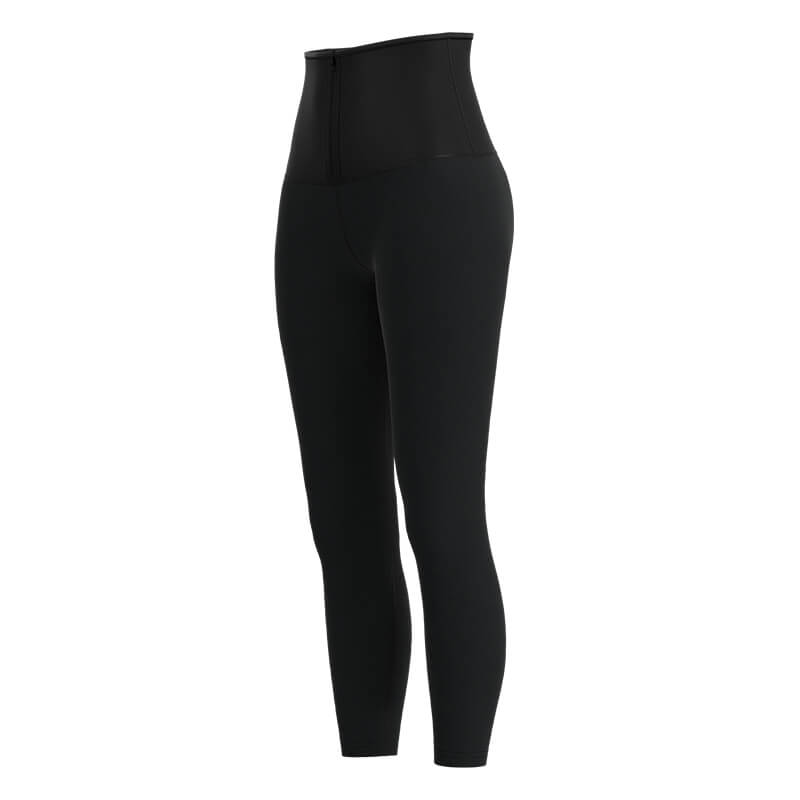 YKK Zipper Dairy Milk Silk High Waist Trainer ​Cropped Trousers MHW100277B