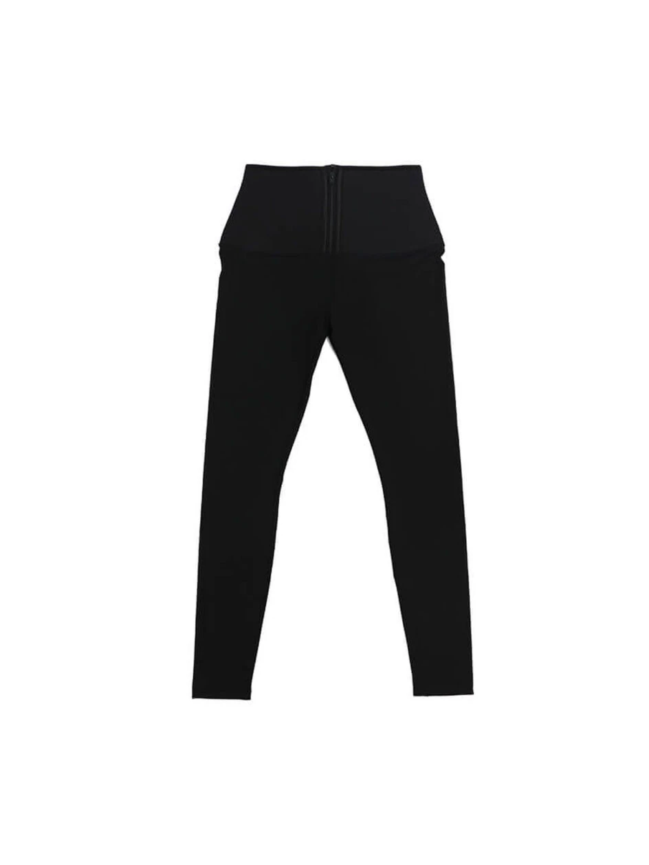 High-Waist Cone Corset Cropped Leggings with YKK Zipper