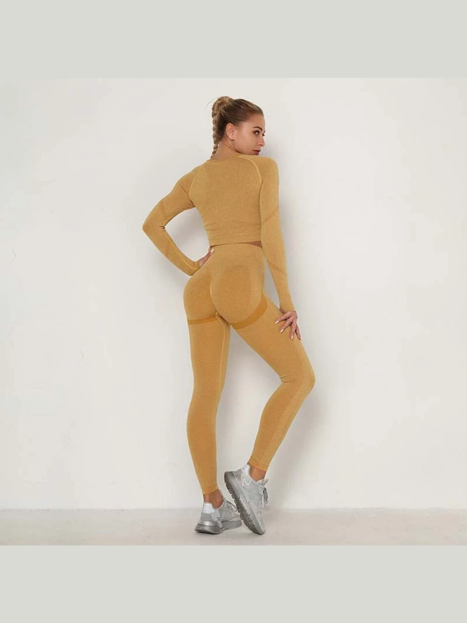 Yoga Leggings Set Women’s Workout Set 3 Piece Tracksuit MH13926 – Gallery