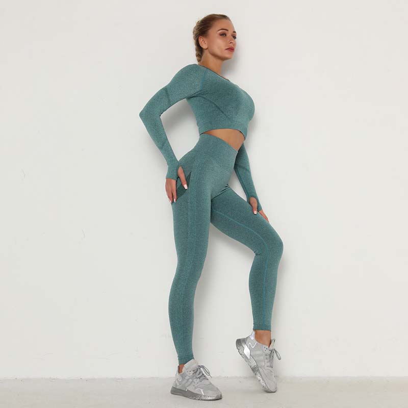 Lot de leggings de yoga en gros - Ensemble de sport pour femme, survêtement 3 pièces MH13926