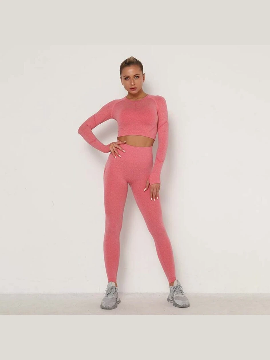 Yoga Leggings Set Women’s Workout Set 3 Piece Tracksuit MH13926 – Gallery