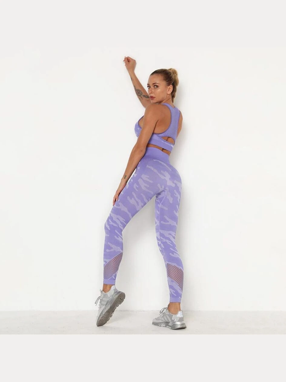 Yoga Leggings Set Women’s Workout Set 3 Piece Tracksuit MH13926 – Gallery