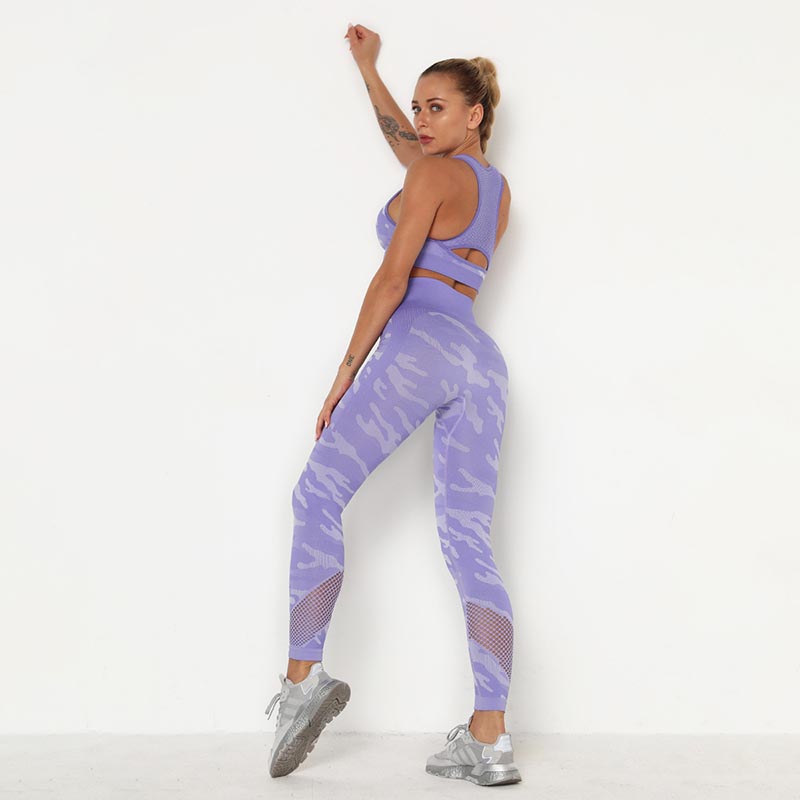 Lot de leggings de yoga en gros - Ensemble de sport pour femme, survêtement 3 pièces MH13926