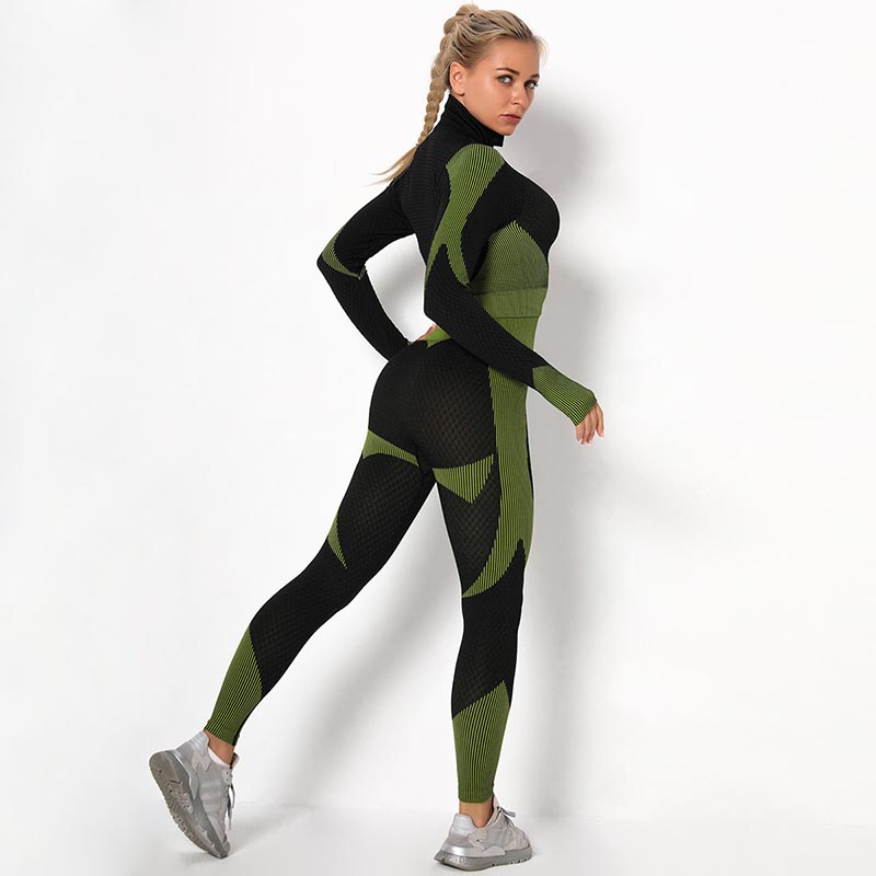 Lot de leggings de yoga en gros - Ensemble de sport pour femme, survêtement 3 pièces MH13926