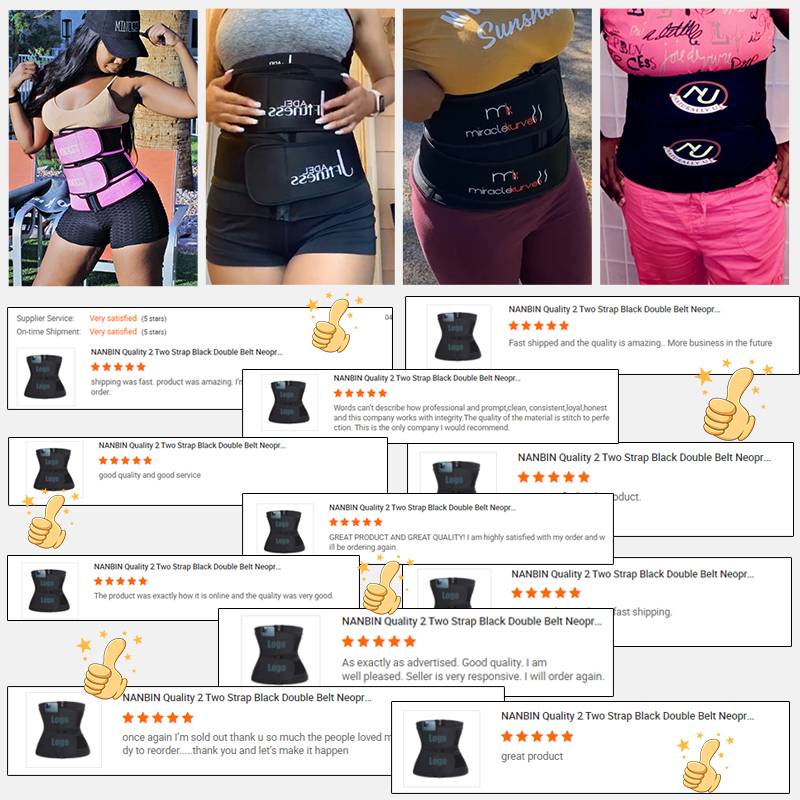 Slimming Shaper Neoprene Double 2 Belt Waist Trainer
