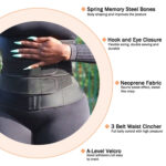 Neoprene Waist Trainer for Women 3 Straps Tummy Control Workout Corset