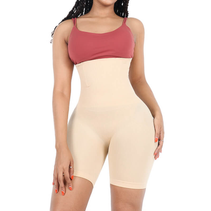 Seamless High Waisted Shortie Tummy Control Shapewear Shorts MHW100270