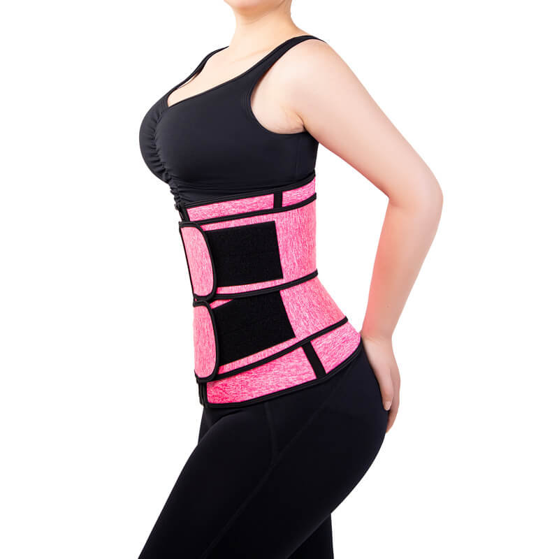 Double Belts Neoprene Waist Trainer With Phone Pocket  - MH1755SP
