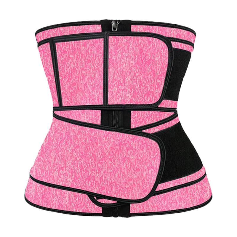Double Belts Neoprene Waist Trainer With Phone Pocket  - MH1755SP