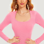 Wholesale Bodycon Maxi Built in Bra Women Lounge Dresses, Pink, MT000343