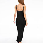 Wholesale Lounge Dress Soft Lounge Long Slip Dress in Black – MT000298B