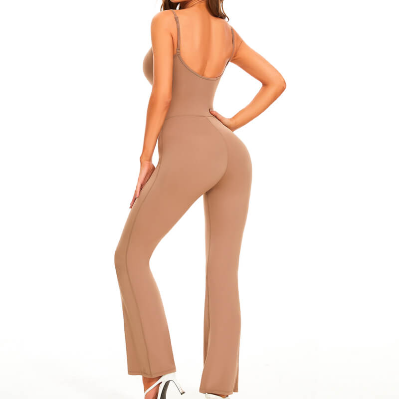 Wholesale Divinity Kick Flare Jumpsuit, Built-In-Bra, MH133806K