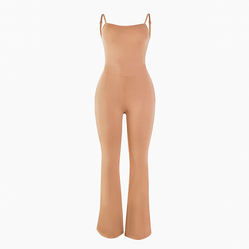 Wholesale Divinity Kick Flare Jumpsuit, Built-In-Bra, MH133806K