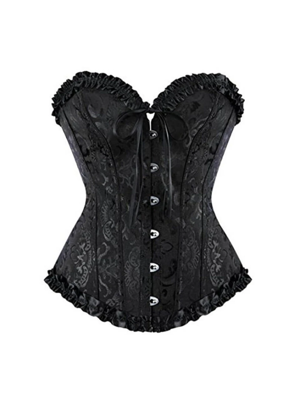 Front Lace Up Overbust Corset
