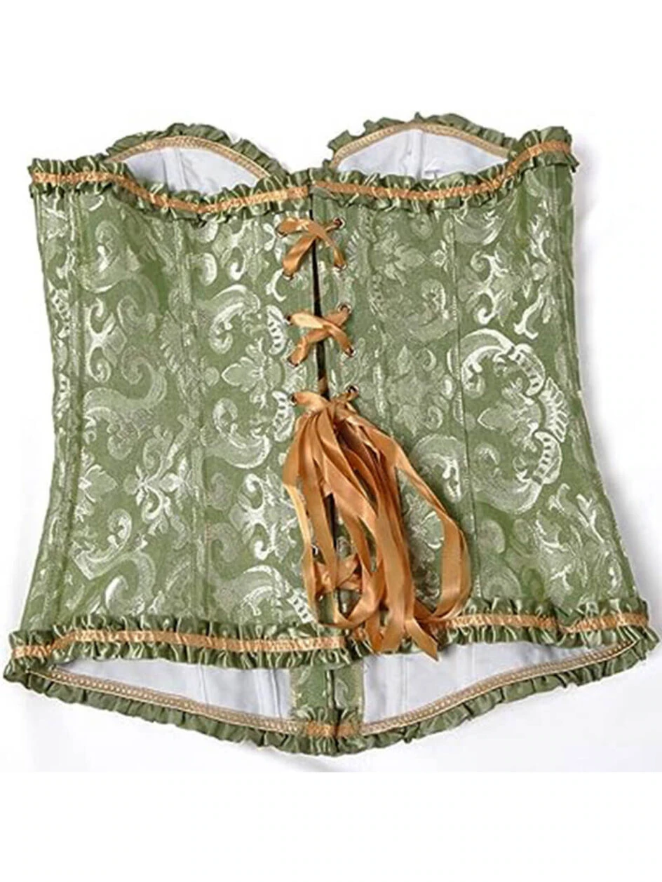 Front Lace Up Overbust Corset
