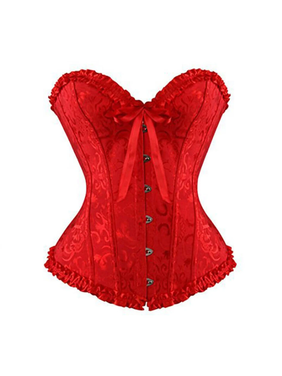 Front Lace Up Overbust Corset