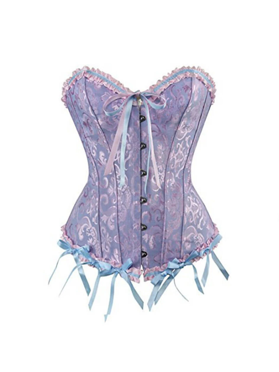 Front Lace Up Overbust Corset