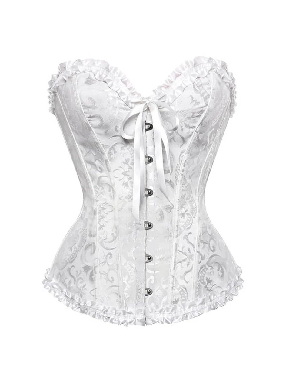 Front Lace Up Overbust Corset