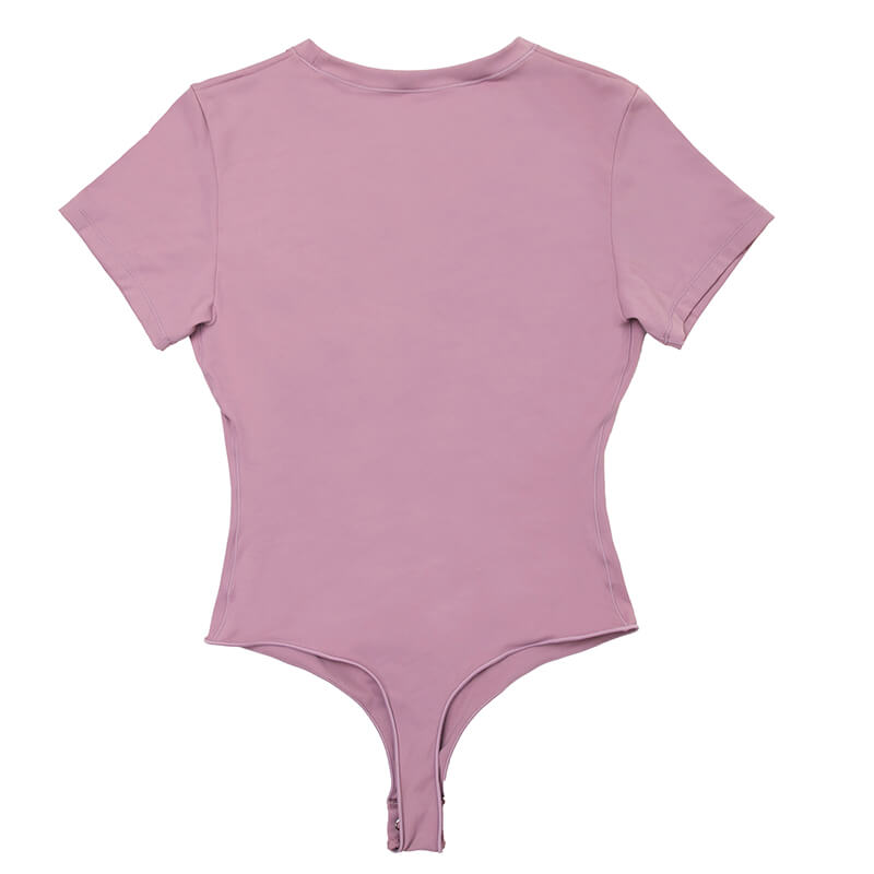 NANBIN Factory Wholesale T Shirt Bodysuit In Purple MT000353PU