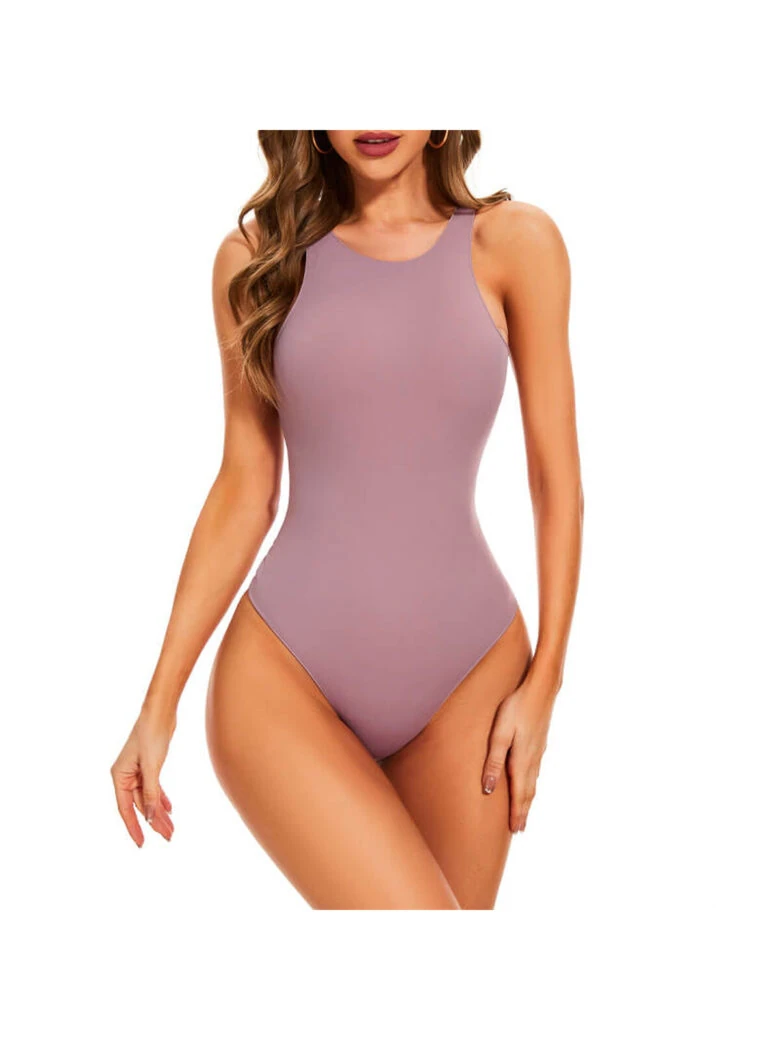 High-Neck Seamless Bodysuit - alternate view
