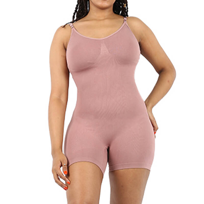 Wholesale Open Bust Shapewear Bodysuit With Open Crotch-MHW100274P - alternate view