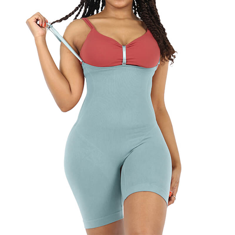 Wholesale Open Bust Mid-Thigh Bodysuit Shapewear MT000012