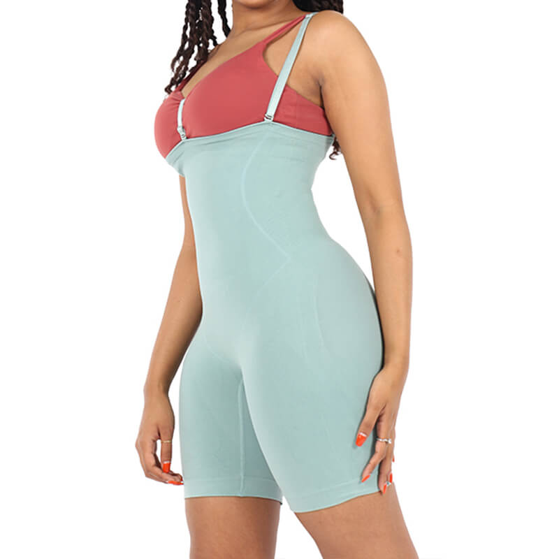 Wholesale Open Bust Mid-Thigh Bodysuit Shapewear MT000012