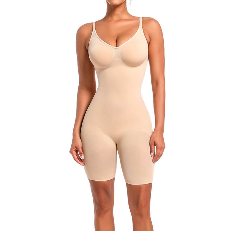 Invisible Shaping Mid-Thigh Bodysuit Shapewear Nanbin Wholesale – MT000292S